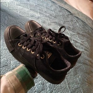 Black Converse sneakers
